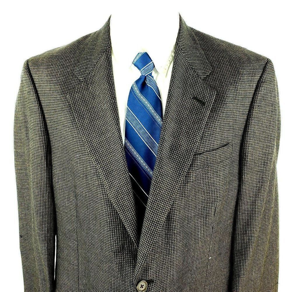 Hart Schaffner Marx Gold Trumpeter‎ Wool 2 Button B
